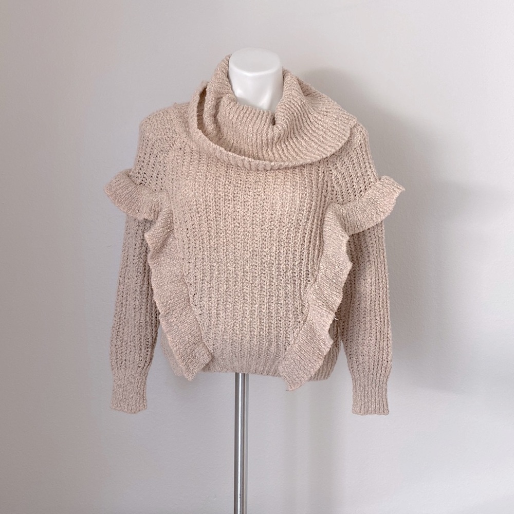 Knit Light Pink  Turtle Neck Sweater